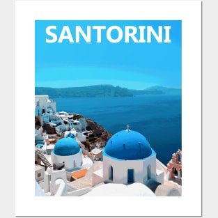 Santorini Posters and Art